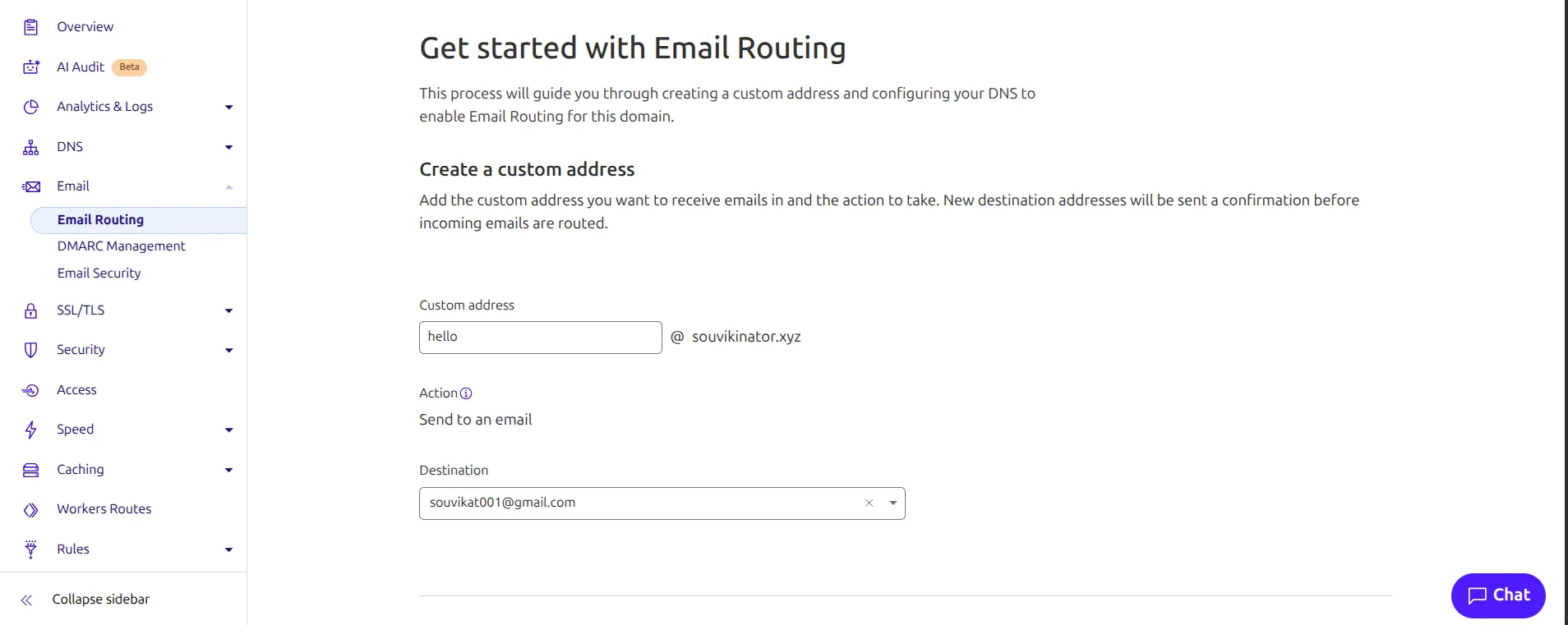 create email address