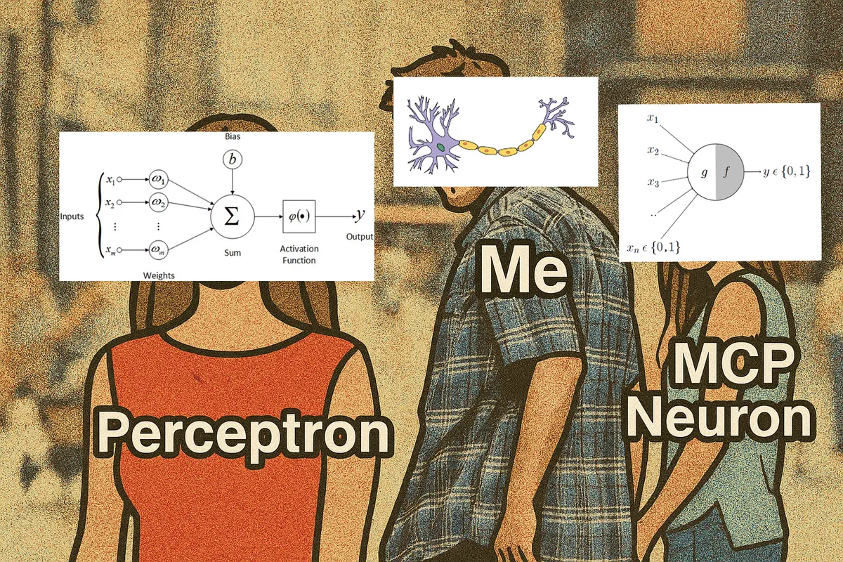 How MCP Neurons and Perceptrons Mirror Real Neurons